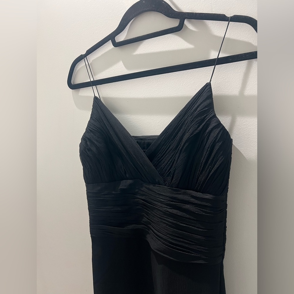Massimo Dutti Women 100% Silk Black Evening Dress — Size EU 38 / US 6 - Picture 2 of 8